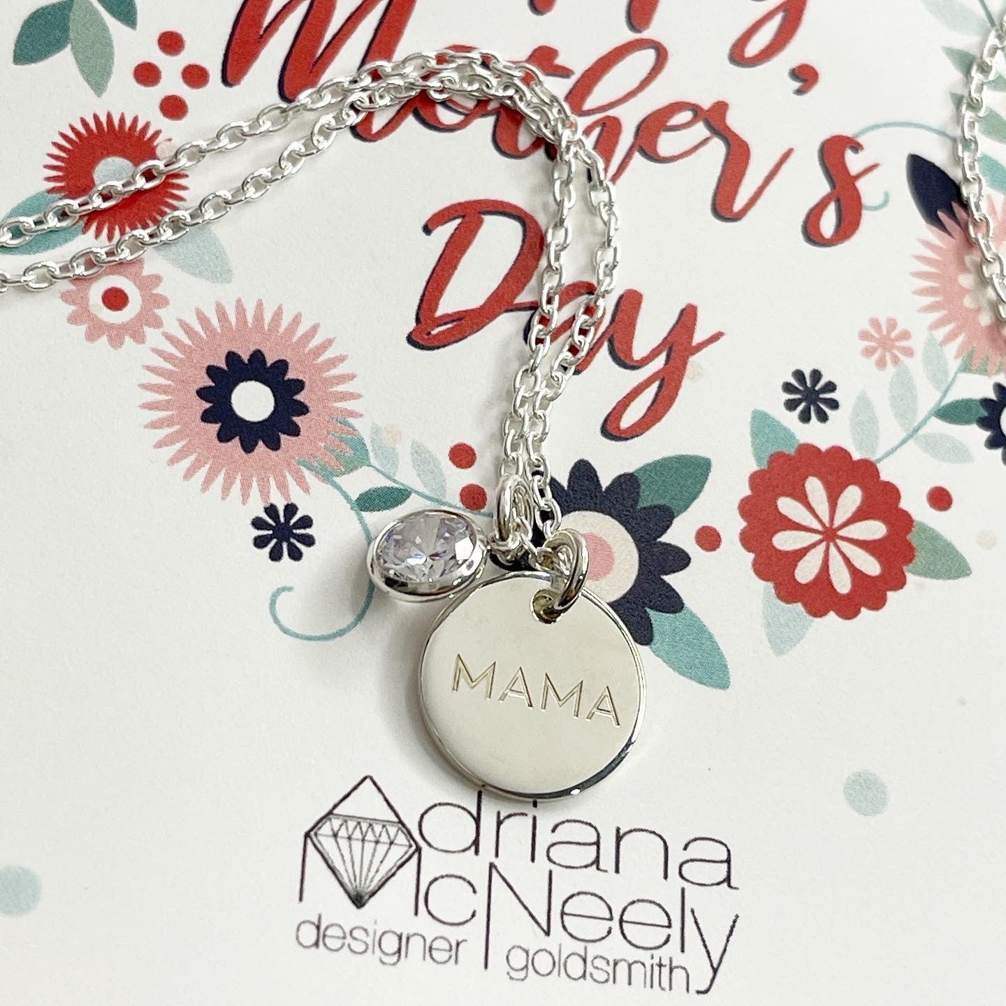 MAMA and Crystal  Necklace