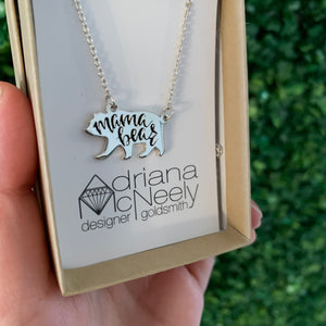 Bear Necklace on Chain | Adriana McNeely Designer & Goldsmith