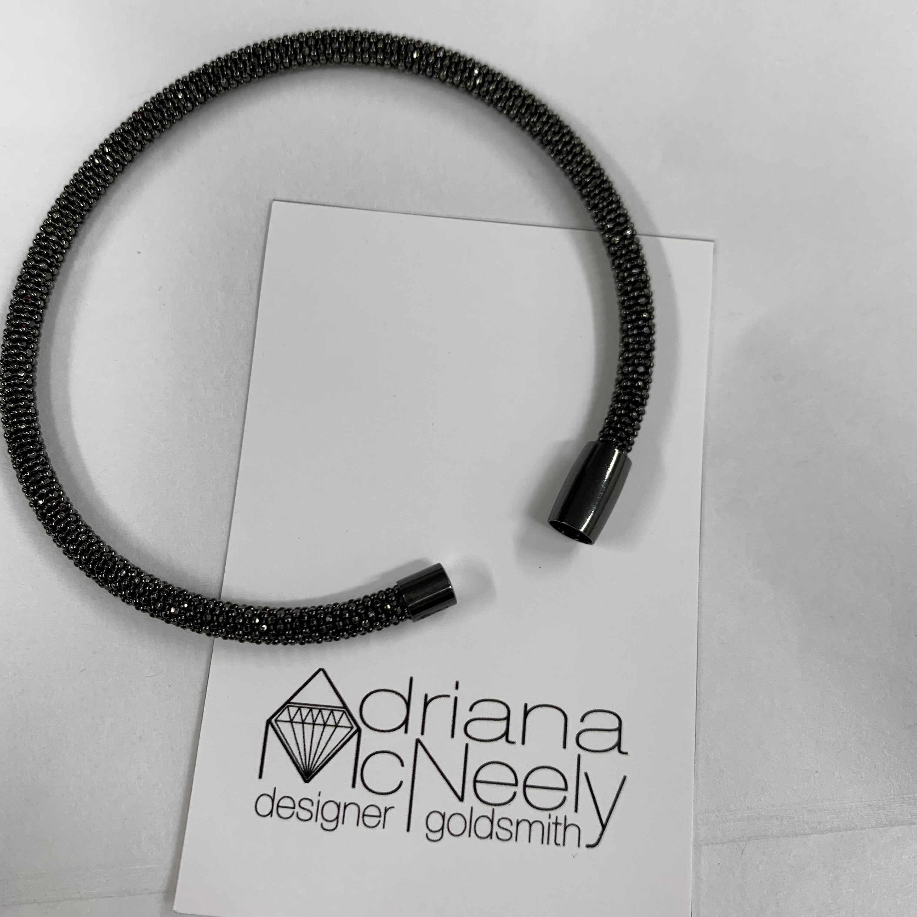 Black rhodium bracelet | Adriana McNeely Designer & Goldsmith