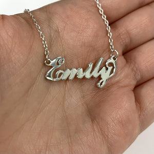 Personalized Name Necklace – 10K Gold and Silver | Adriana McNeely Jewelry | Adriana McNeely Designer & Goldsmith