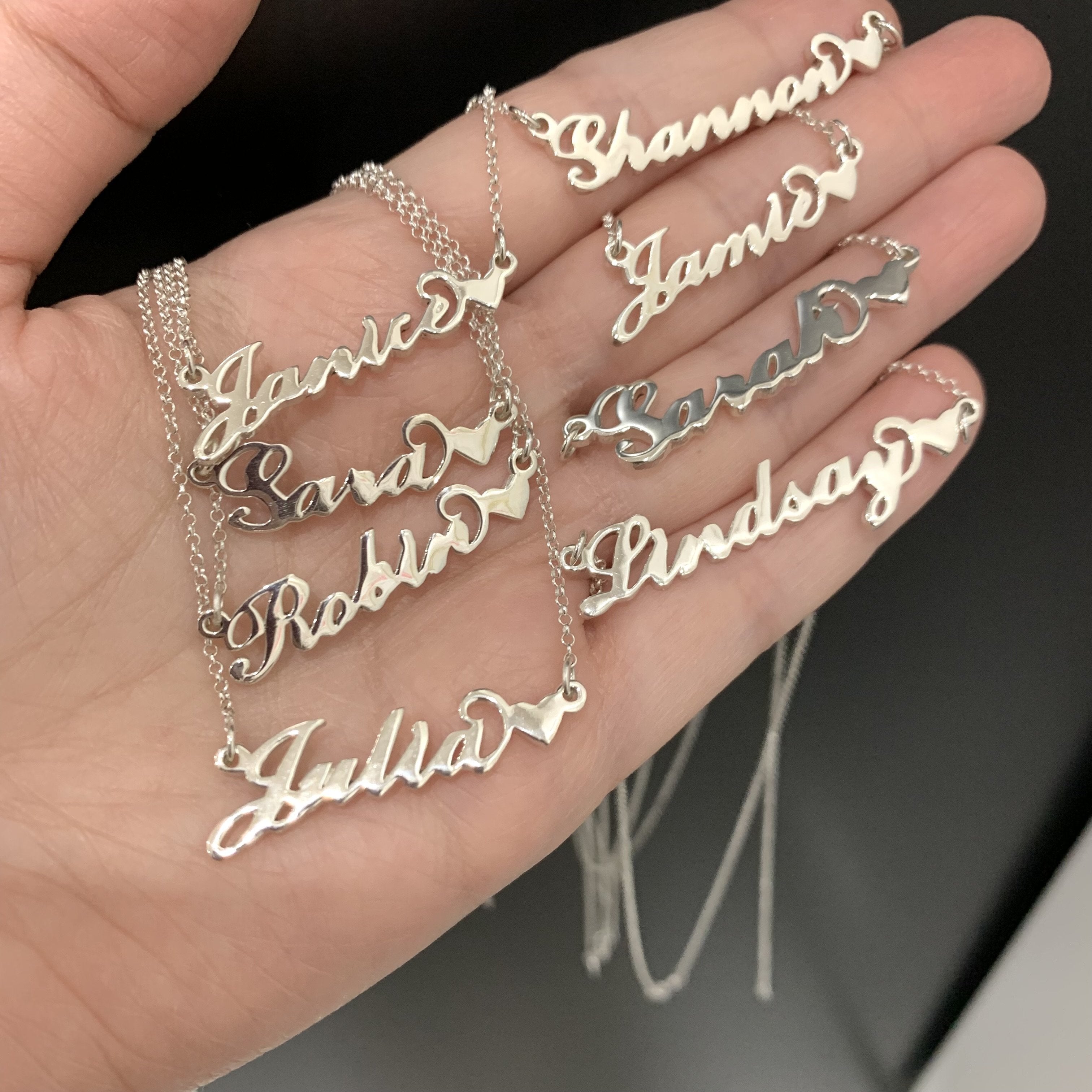 Personalized Name Necklace – 10K Gold and Silver | Adriana McNeely Jewelry | Adriana McNeely Designer & Goldsmith