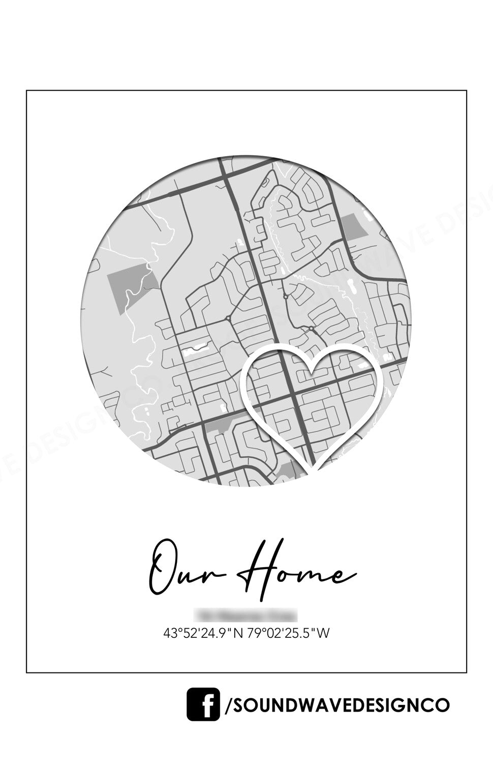 “Our Home” Map Art