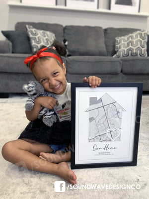 “Our Home” Map Art