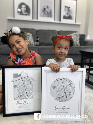“Our Home” Map Art