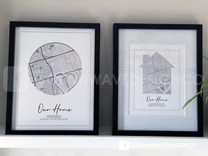 “Our Home” Map Art