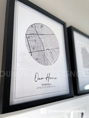 “Our Home” Map Art