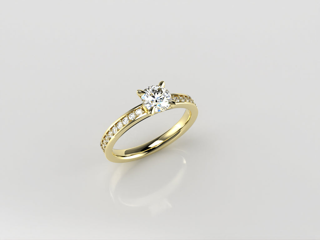 Custom engagement ring | Adriana McNeely Designer & Goldsmith
