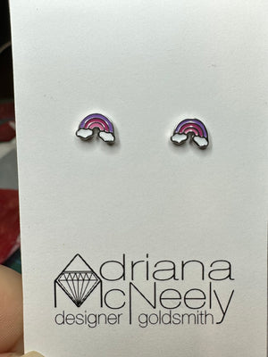 Rainbow Stud earrings