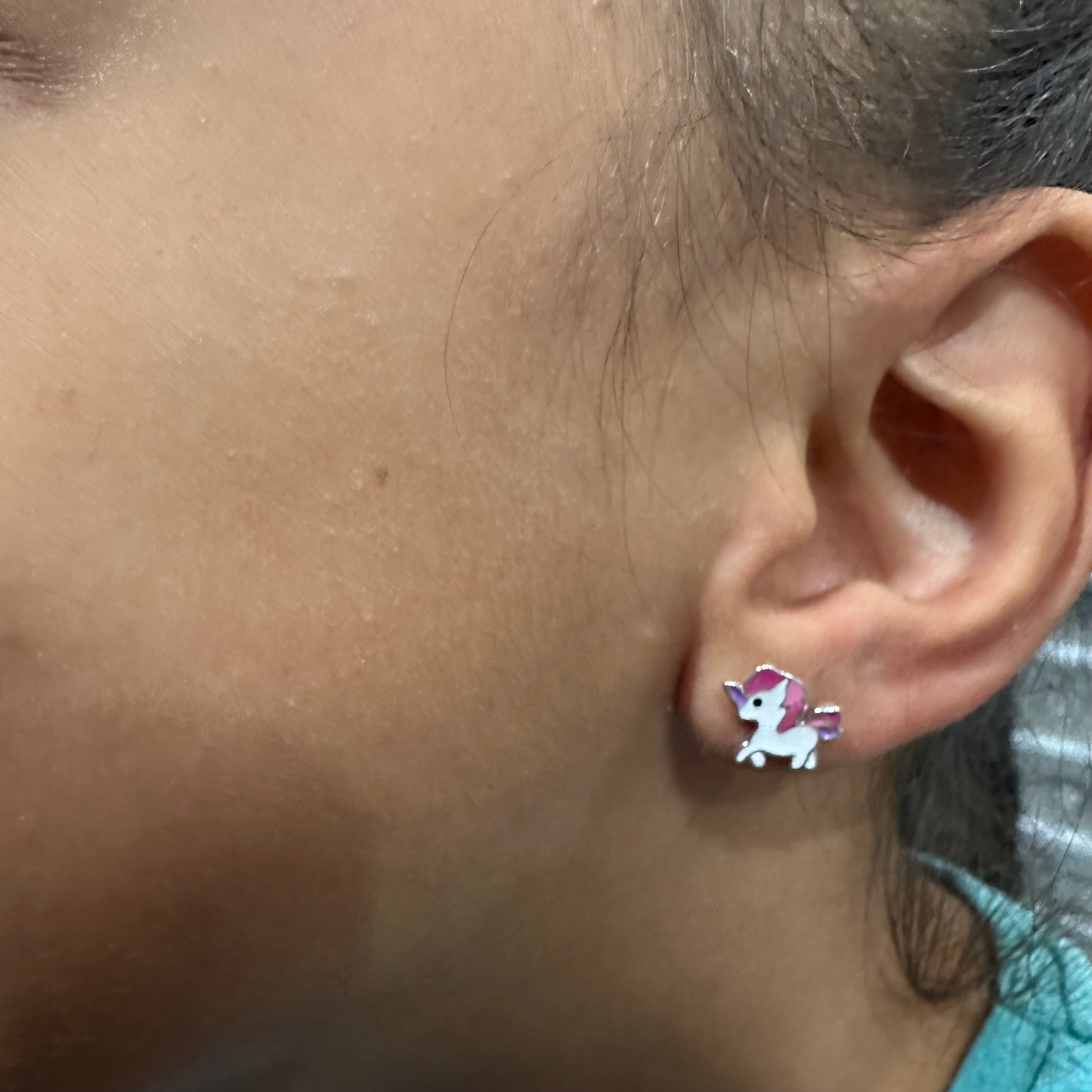 Unicorn stud earrings