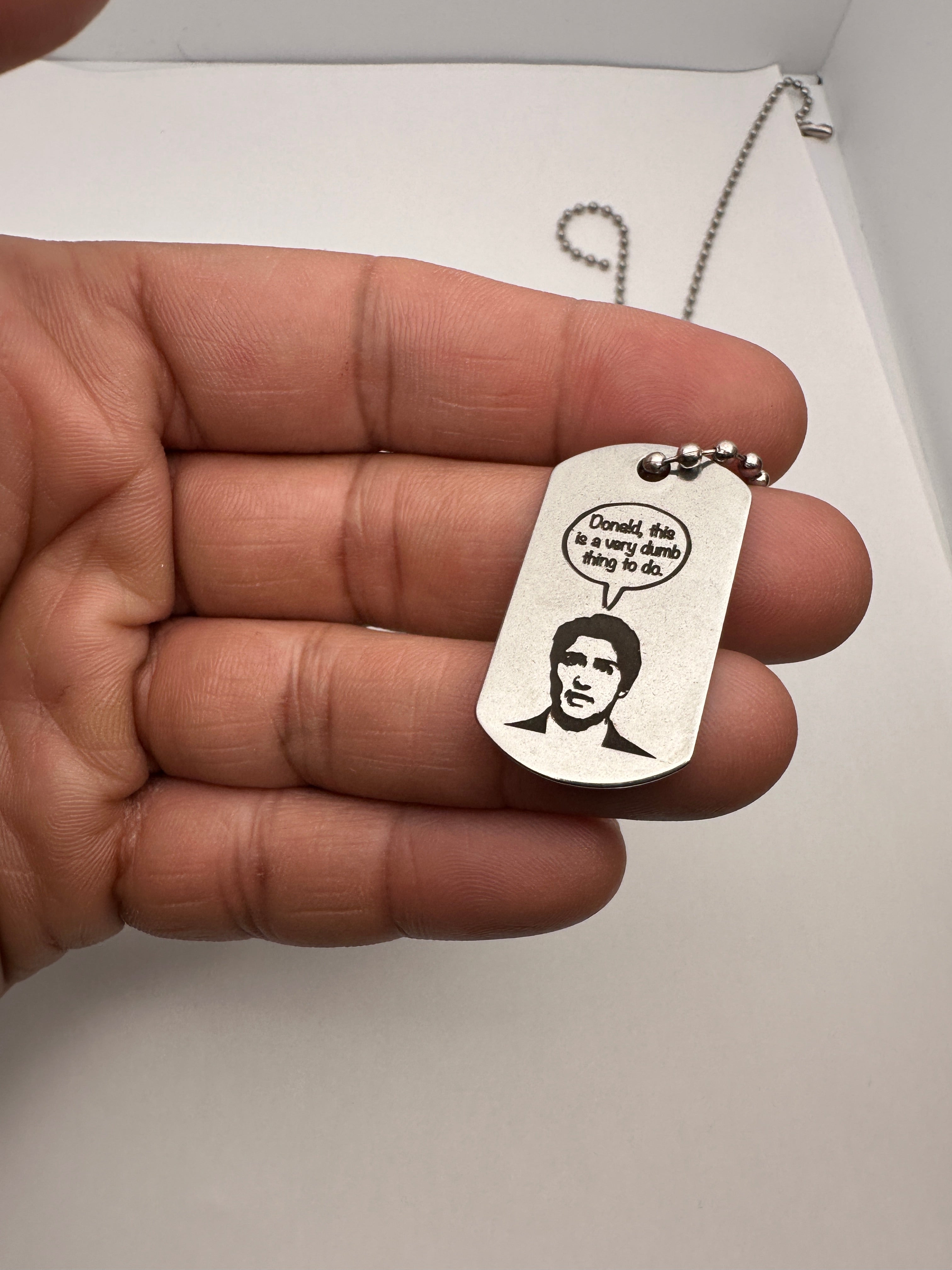 Justin Trudeau “Donald” Dog Tag