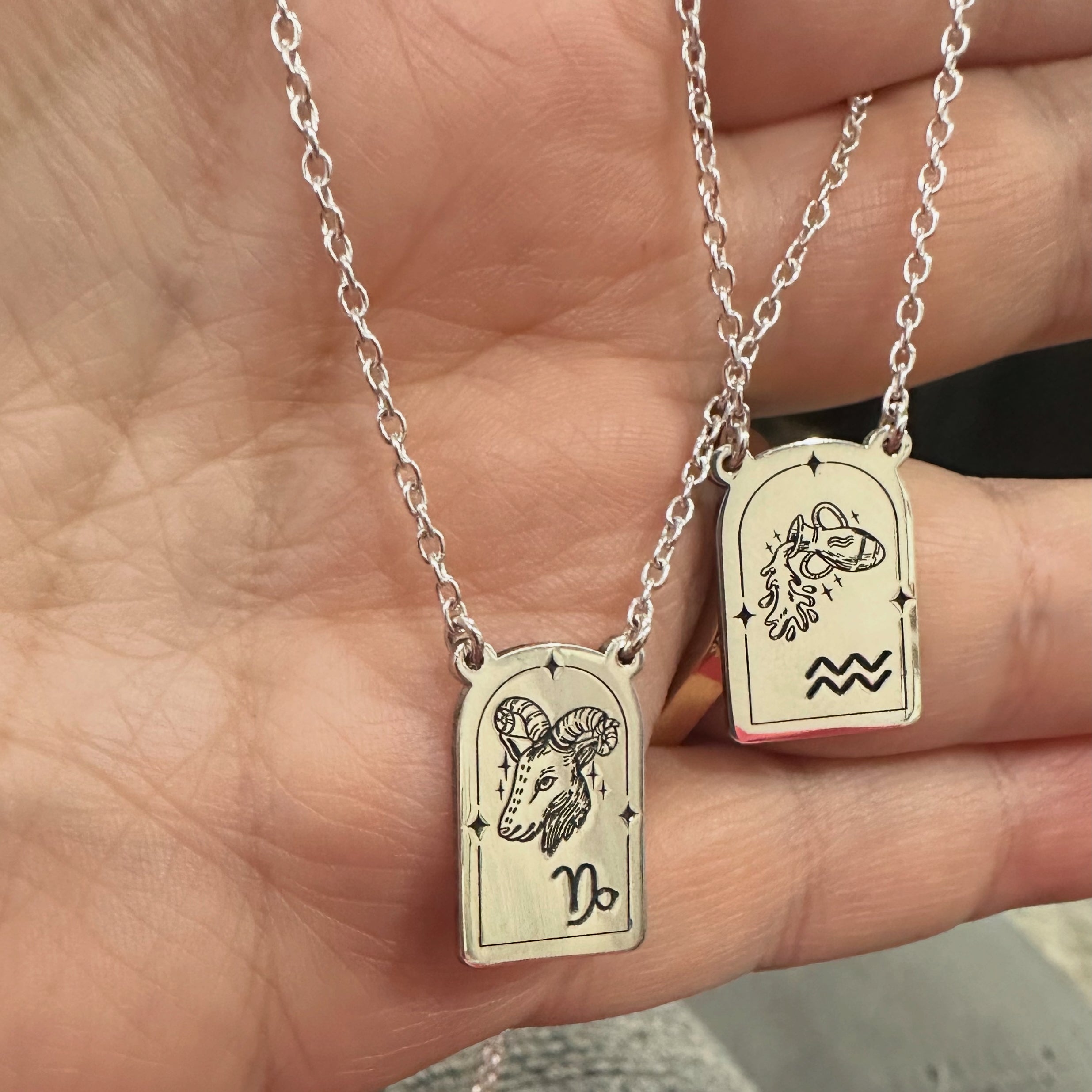 Sterling Silver Zodiac Necklaces