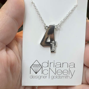 Number Necklace with name women’s