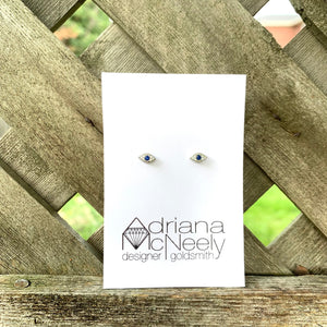 Evil Eye Eye Studs | Adriana McNeely Designer & Goldsmith