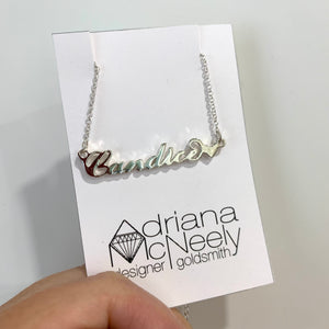 Name Necklace with a Heart