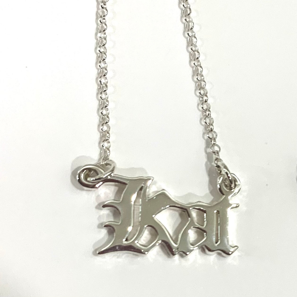 Gothic Font Name Necklace