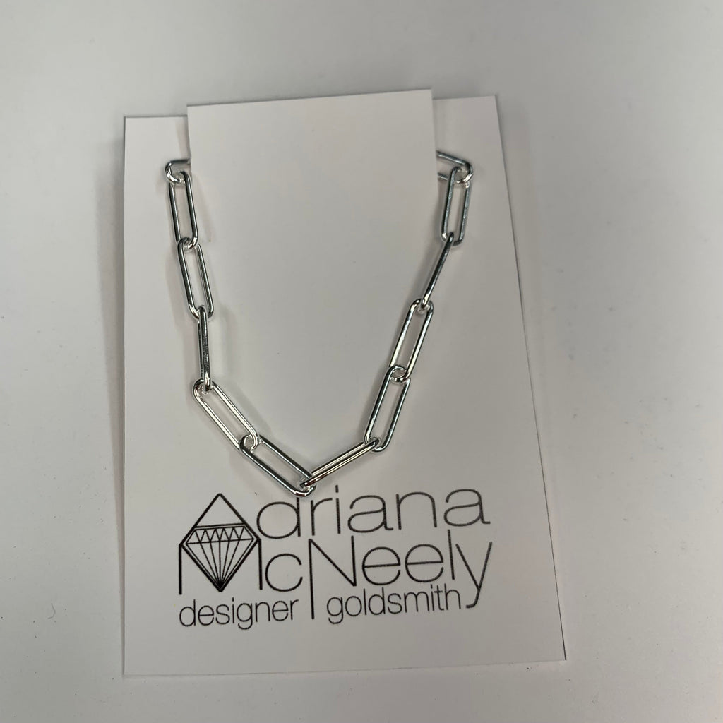 Paper Clip Chain Necklace | Adriana McNeely Designer & Goldsmith