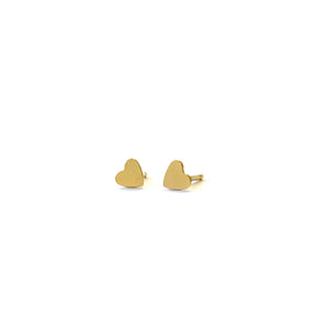 Small Gold Heart Studs