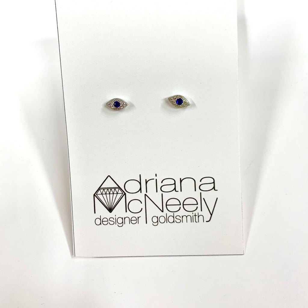 Evil Eye Eye Studs | Adriana McNeely Designer & Goldsmith