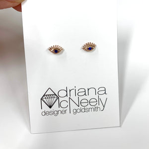 Eye Studs | Adriana McNeely Designer & Goldsmith