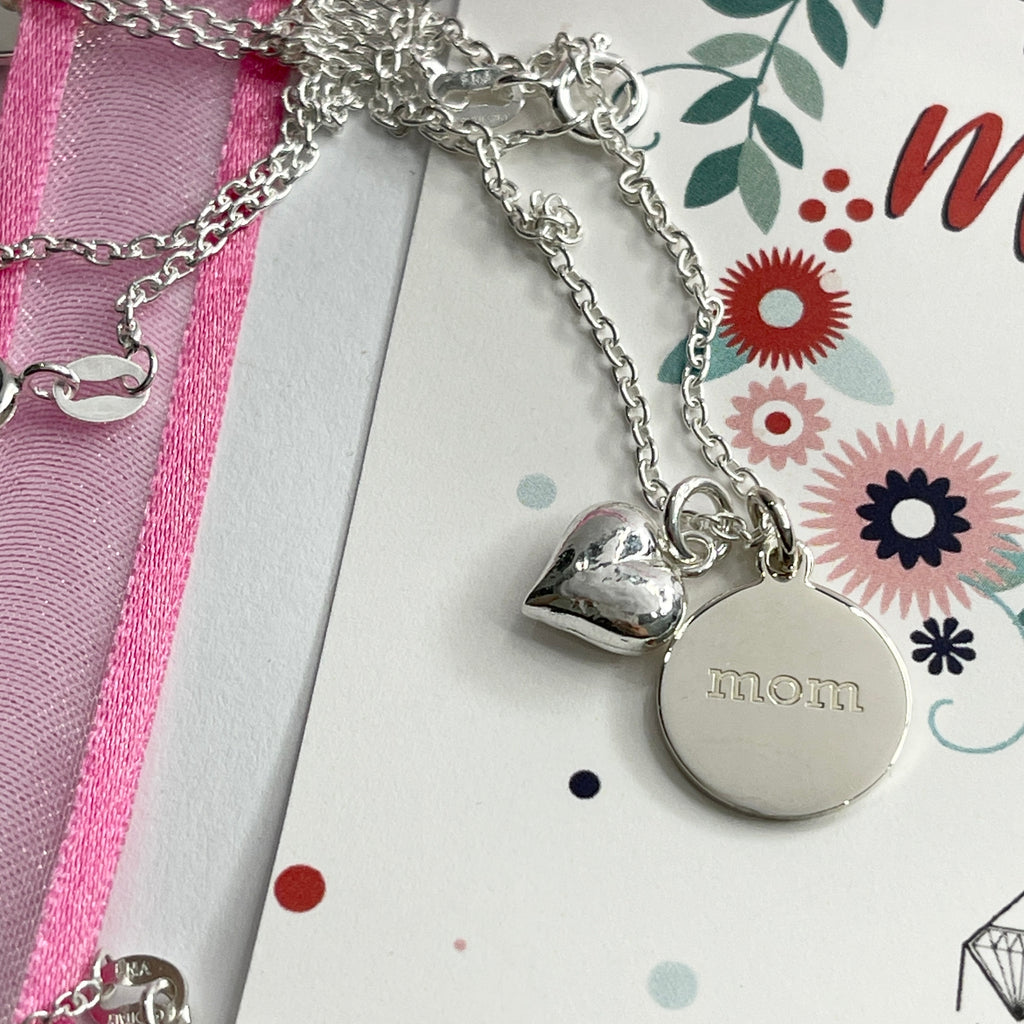 Mom & Heart Necklace
